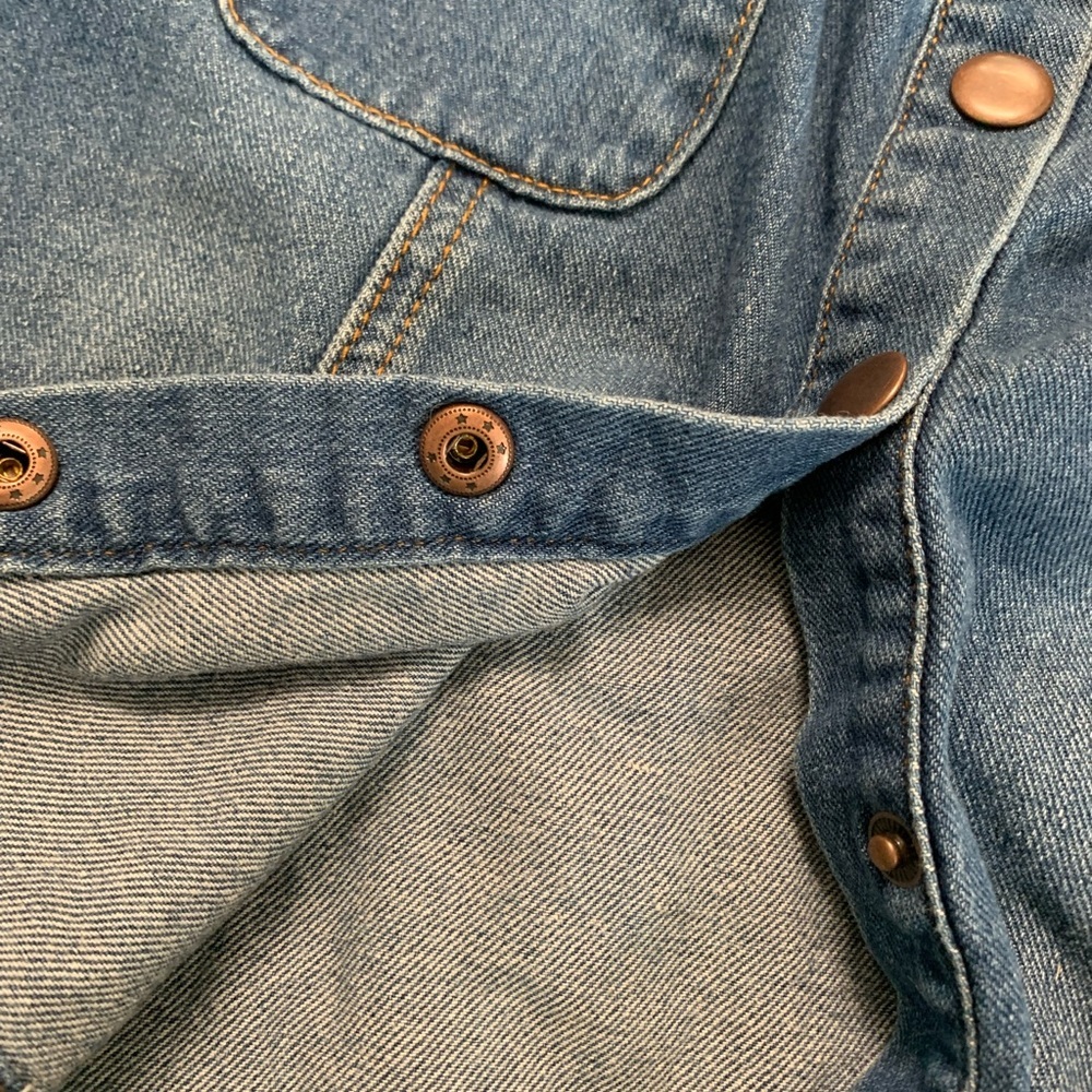 Kendall & Kylie ๐ฏ% Cotton Denim Button Down Skirt size 28 - Picture 4 of 16